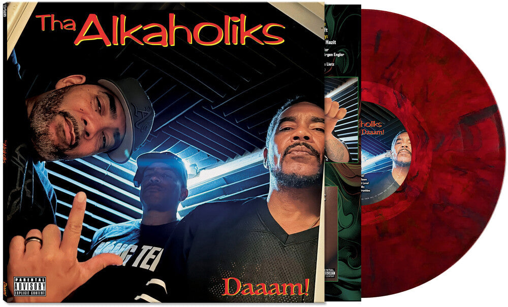 Tha Alkaholiks — Daaam! [Red Marble Vinyl] — cover and product artwork