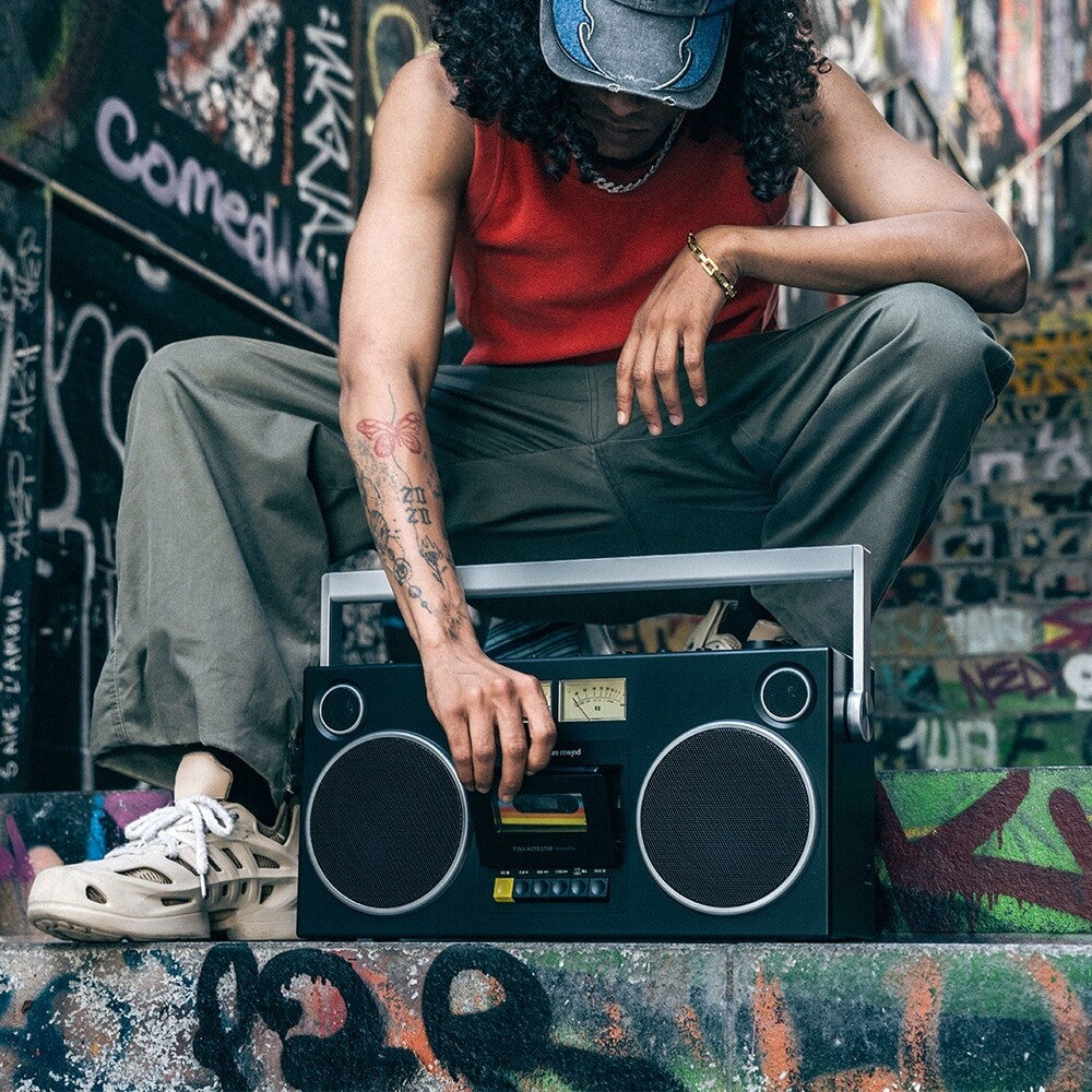 We Are Rewind GB-001 Curtis Bluetooth Boombox Cassette Player & Recorder