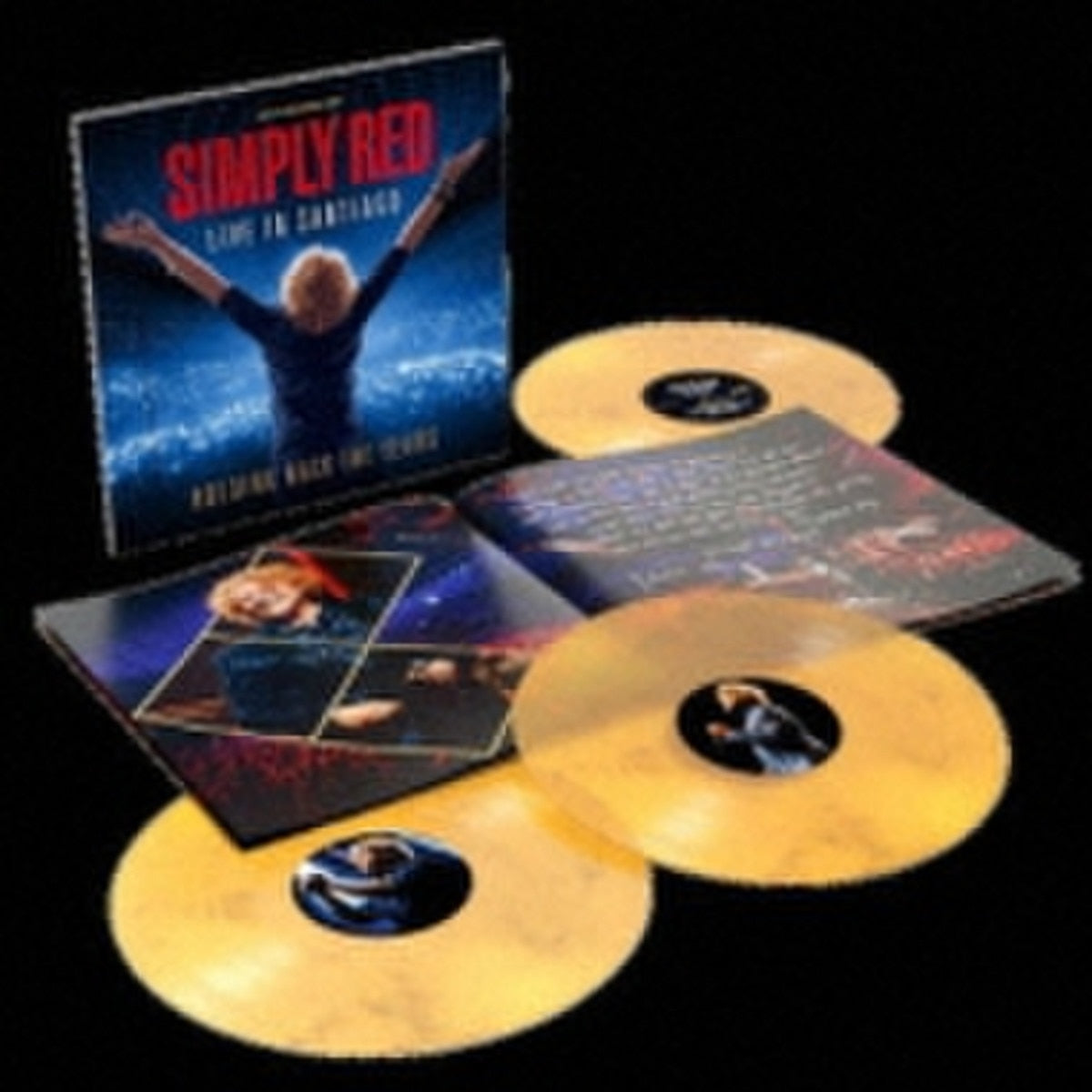 Holding Back The Years: Live In Santiago [3LP Japanese import Clear Yellow & Black Marble]