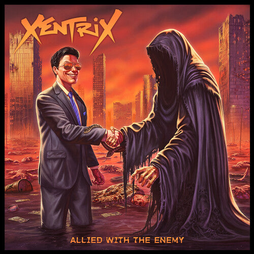 Album cover for Xentrix - Allied With The Enemy [Colored Vinyl LP]