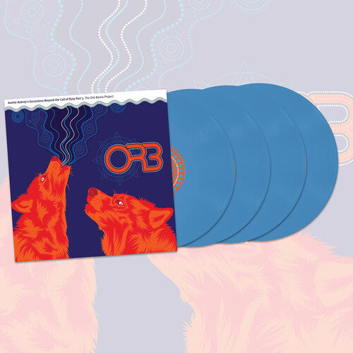 Album cover for Orb - Auntie Aubrey's Excursions Beyond 3 on Blue 4LP Vinyl