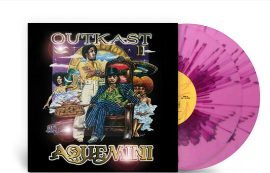 OutKast – Aquemini [Pink Splatter Vinyl 2LP] cover artwork