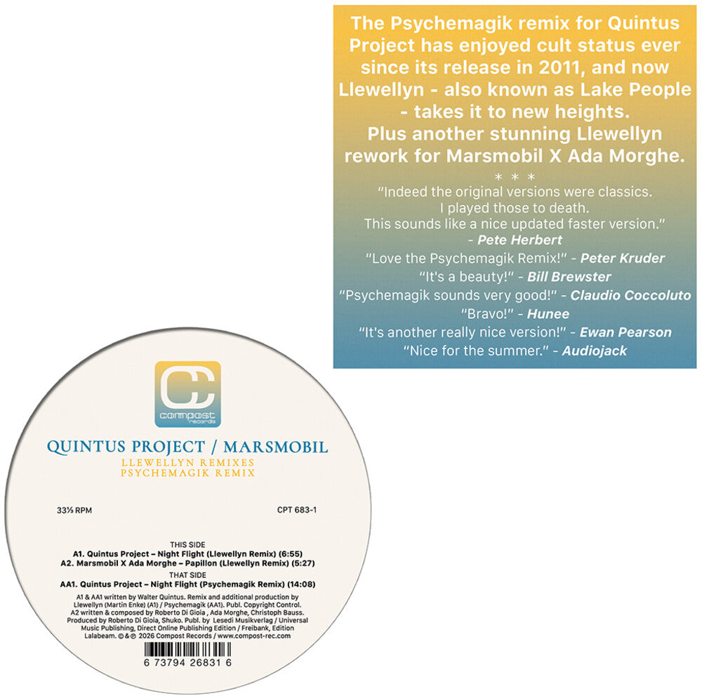 Quintus Project / Marsmobil - Llewellyn / Psychemagik Remixes [12"]