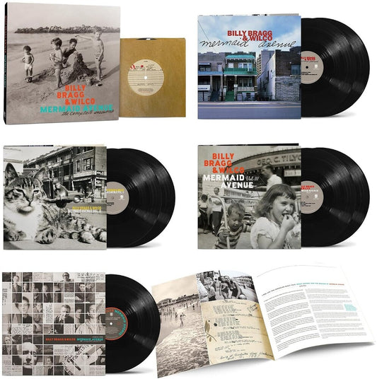 Billy Bragg & Wilco – Mermaid Avenue: The Complete Sessions [7LP + 7" Box Set] cover artwork