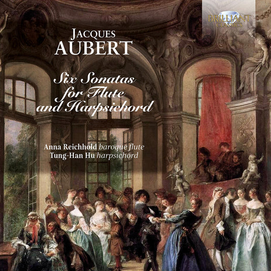 Anna Reichhold – Aubert: Six Sonatas for Traverso & Harpsichord [CD] cover artwork