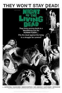 Night of the Living Dead They Won't Stay Dead horror movie poster, 24 x 36 inches