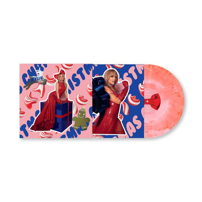 Kylie Christmas (Fully Wrapped) [Pink & White Marble Vinyl LP]