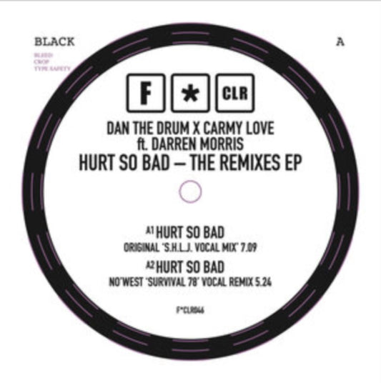 Dan The Drum X Carmy Love - Hurt So Bad 12-inch vinyl product image