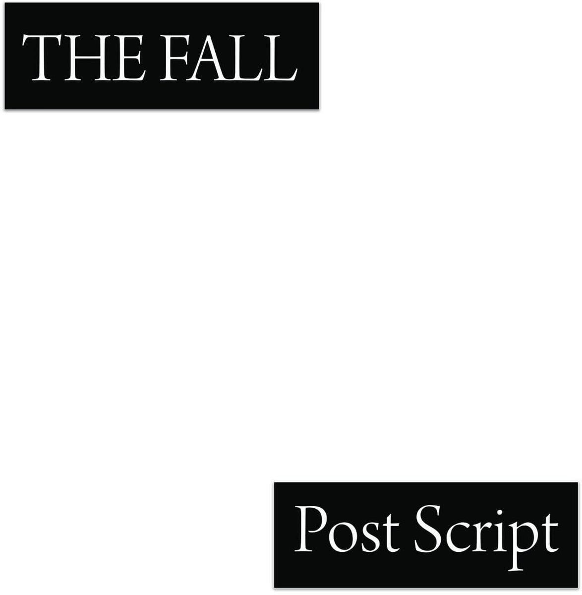 Post Script The Final Studio Album From The Fall [LP]