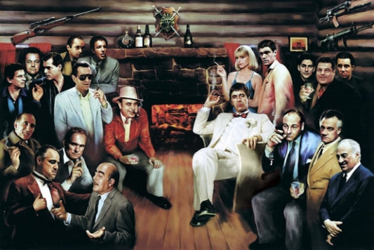 Movie Mobster Meeting [Poster]