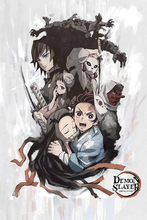 Demon Slayer Kimetsu no Yaiba anime poster, 24 x 36 inches