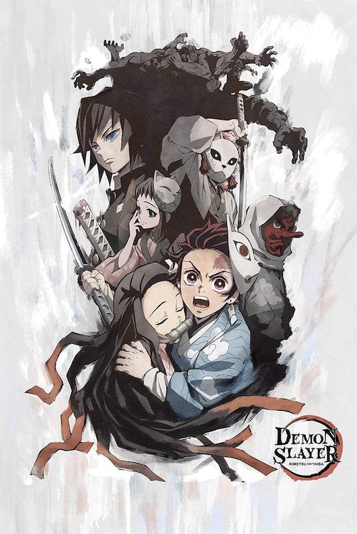 Demon Slayer Kimetsu no Yaiba anime poster, 24 x 36 inches