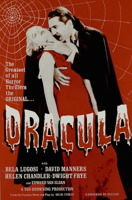Dracula Bela Lugosi classic horror movie poster, 24 x 36 inches