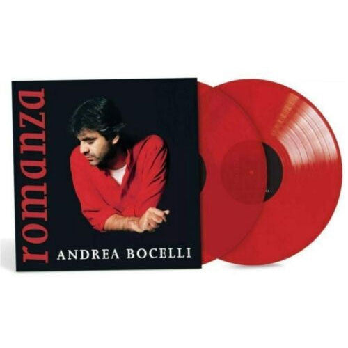 Andrea Bocelli - Romanza translucent red vinyl album cover