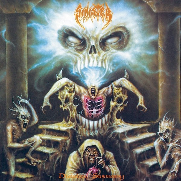 Sinister — Diabolical Summoning [Turquoise/Green/Orange Splatter LP] — album artwork
