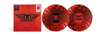 Aerosmith — Greatest Hits [Red/Black Marble 2LP] — record and packaging