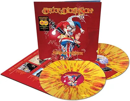 Bruce Dickinson – Accident of Birth (2026 Remix) [Yellow/Red Splatter Vinyl 2LP] cover art
