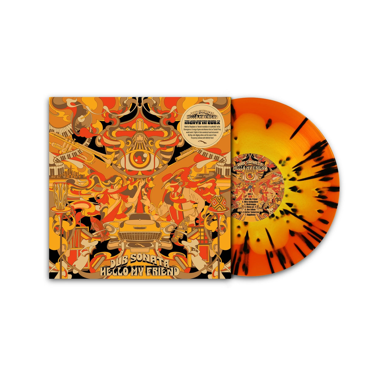 Hello My Friend [Orange, Yellow & Black Splatter Vinyl]