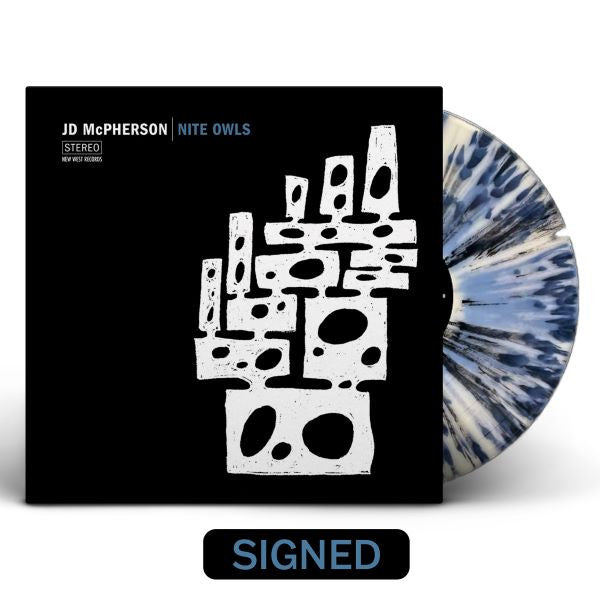 Nite Owls [Autographed Nite Owl White, Black and Blue Splatter] - Drowned World Records