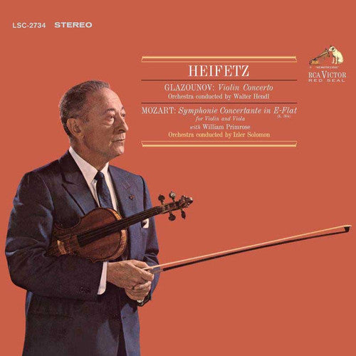 Jascha Heifetz — Glazunov: Violin Concerto / Mozart: Sinfonia Concertante [2LP] — cover artwork