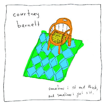 Courtney Barnett - Sometimes I Sit and Think, and Sometimes I Just Sit [Clear/Red/Yellow Splatter Vinyl] — artwork