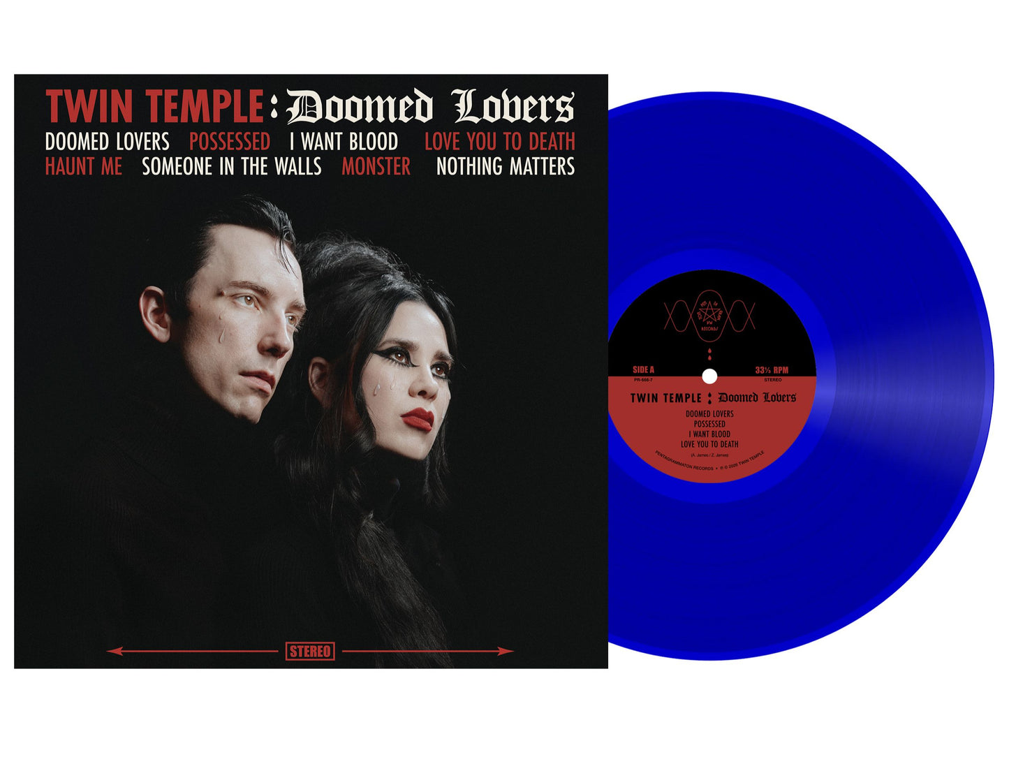 Doomed Lovers Crying Translucent Blue Vinyl LP