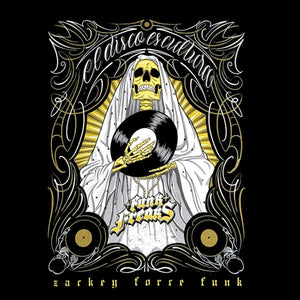 Zackey Force Funk – Hater 3000 Part 2 b/w Don't Stop Movin [Gold Vinyl 7"] cover artwork