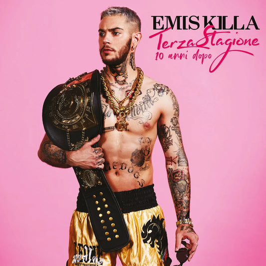 Emis Killa – Terza Stagione (10 Anni Dopo) [Transparent Pink 2LP] cover artwork