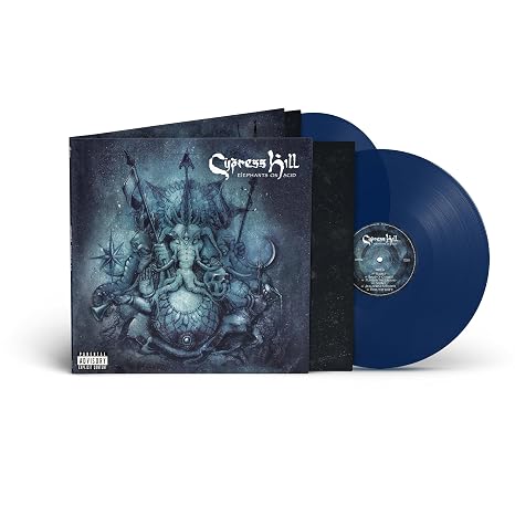 Cypress Hill – Elephants on Acid [Translucent Dark Blue Vinyl 2LP] cover art
