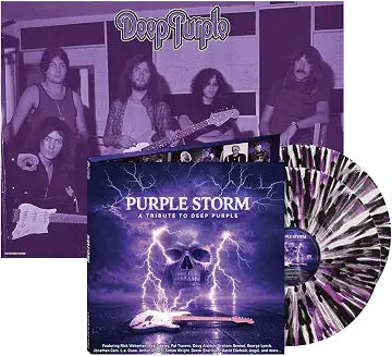 Various Artists – Purple Storm: A Tribute To Deep Purple [Clear/Black/Purple Splatter Vinyl 2LP] cover art