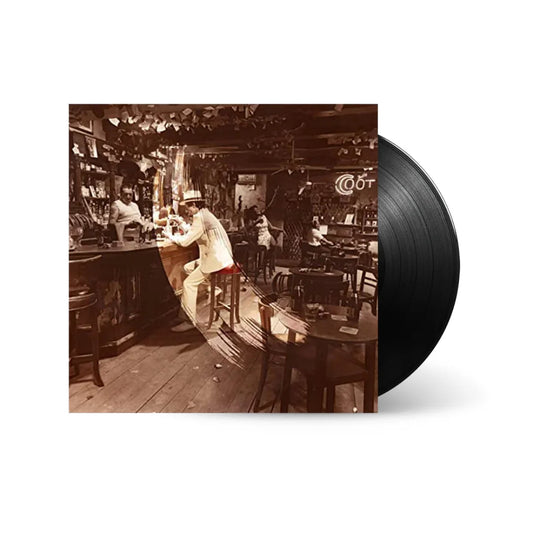 Led Zeppelin – In Through the Out Door album sleeve and black vinyl