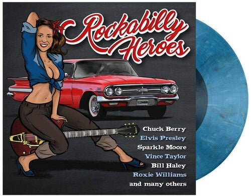 Rockabilly Heroes Vol. 1 [LP] (Transparent Blue Solid White & Black 180 Gram Vinyl)