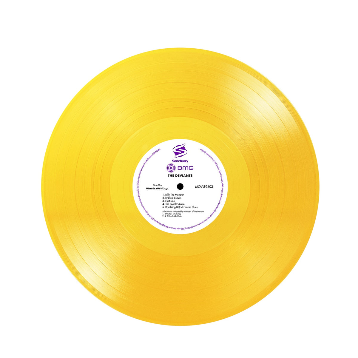 The Deviants [Translucent Yellow 180 Gram Audiophile Vinyl Numbered to 1000]