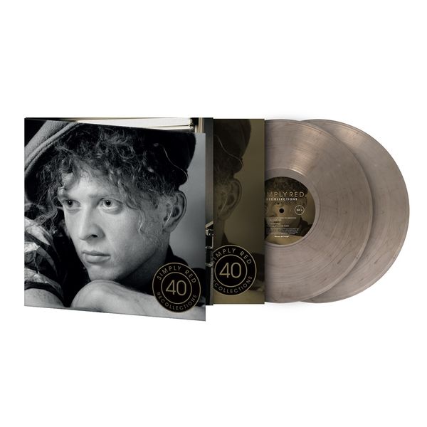 Simply Red — Recollections [Clear/Black Marble 2LP] — record and packaging