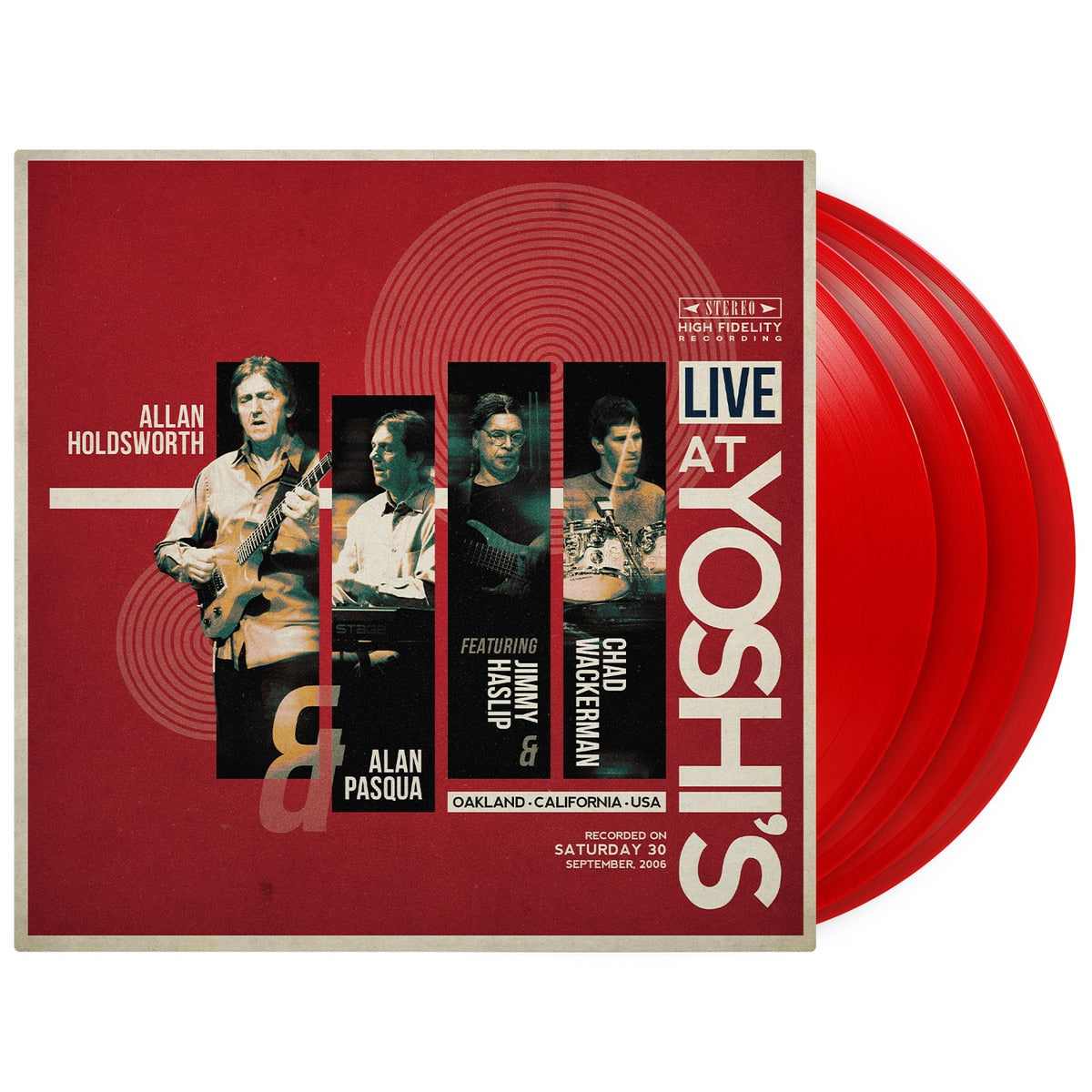 Live At Yoshi's [4LP TRANSLUCENT RED Audiophile Vinyl supergroup live album led by Allan Holdsworth first time on vinyl 20th Anniversary edition of 1000 import]