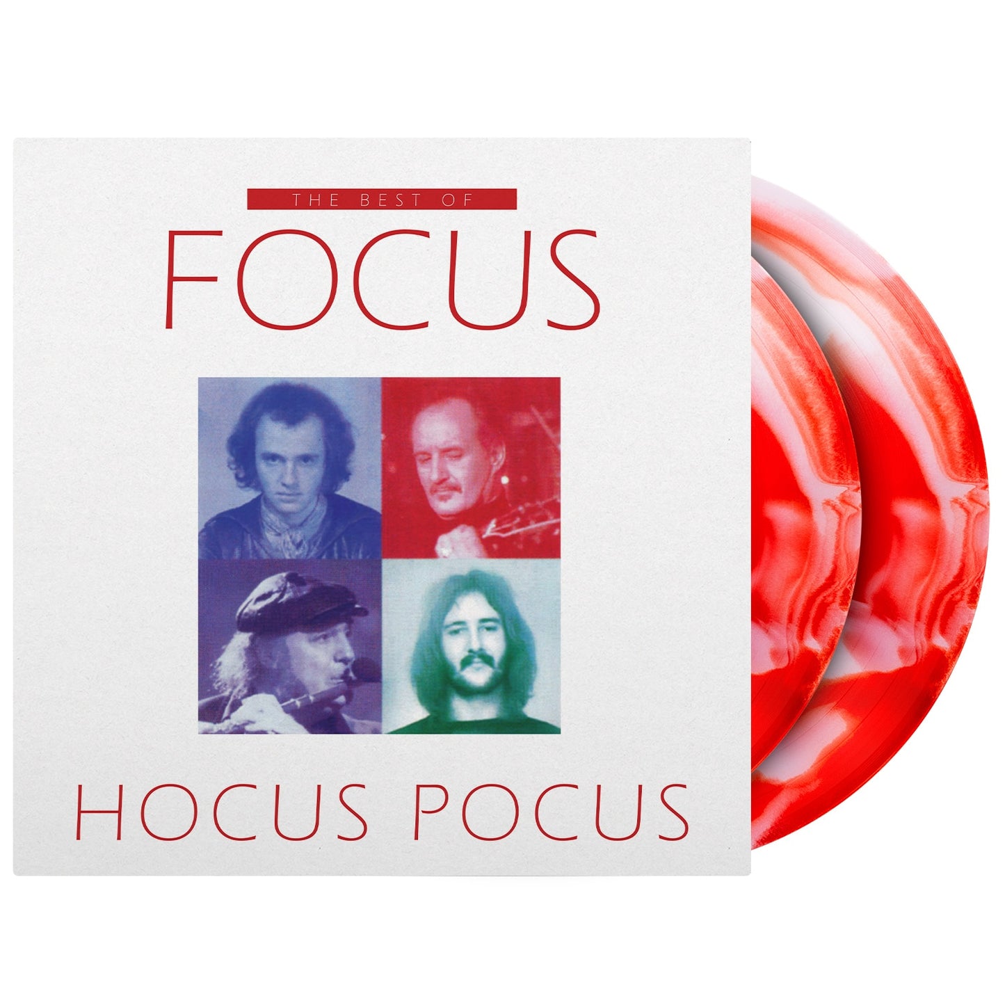 Best Of Focus Hocus Pocus Red White Swirled Vinyl 2LP