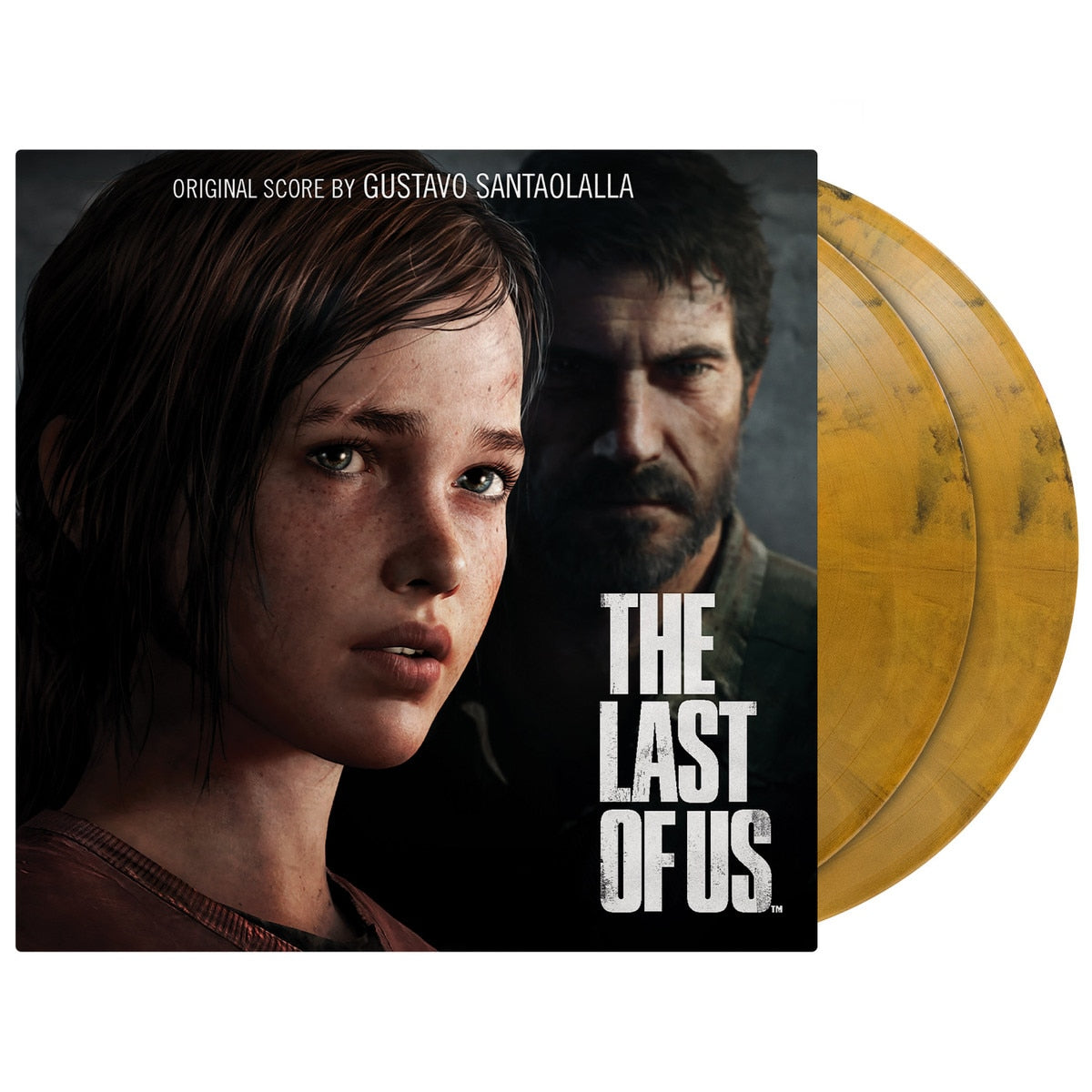 Gustavo Santaolalla – The Last Of Us (Soundtrack) [Yellow, Red & Black Marbled 180 Gram Audiophile Vinyl Numbered to 4000 2LP] cover artwork