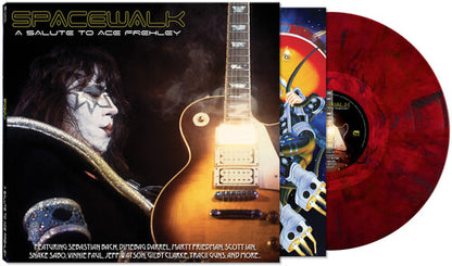 Various Artists — Spacewalk: A Tribute to Ace Frehley [Red Marble LP] — album artwork