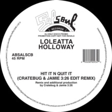 Hit It N Quit It (Cratebug & Jamie 3:26 Edit Remix) [12"]