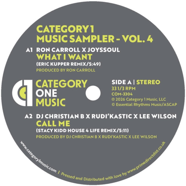 Category 1 Music Sampler Vol. 4 [12"]