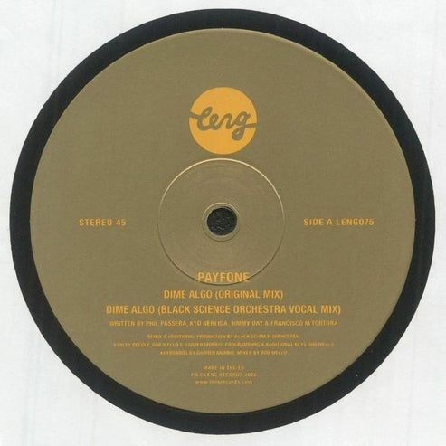 Dime Algo (Feat. Kyd Nereida) [12"]