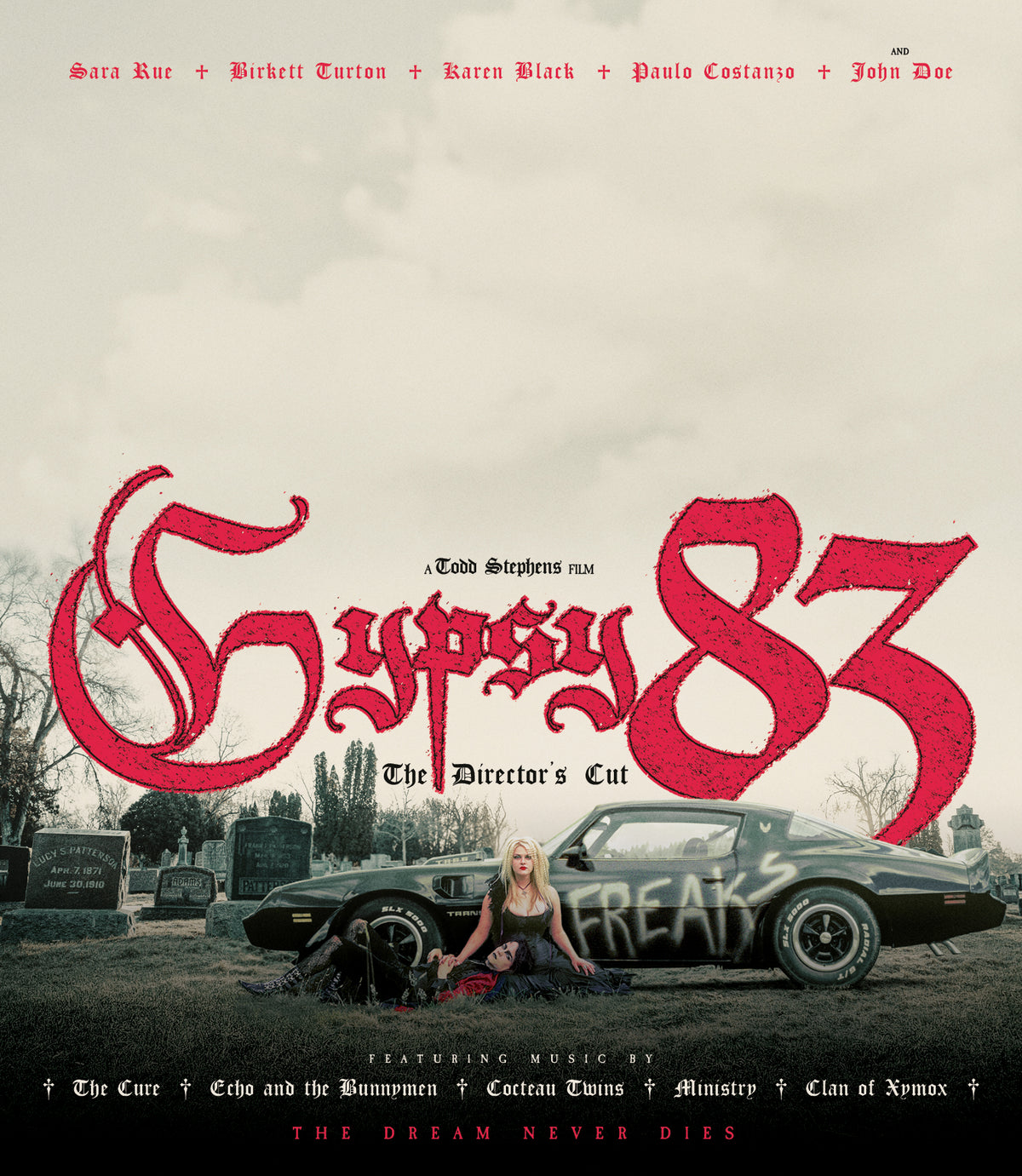 Gypsy 83 The Director's Cut Blu-ray cover art, directed by Todd Stephens, Altered Innocence