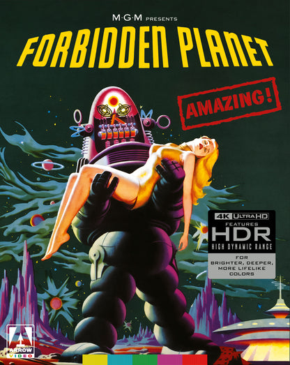 Forbidden Planet 1956 4K UHD limited edition cover art, Arrow Video