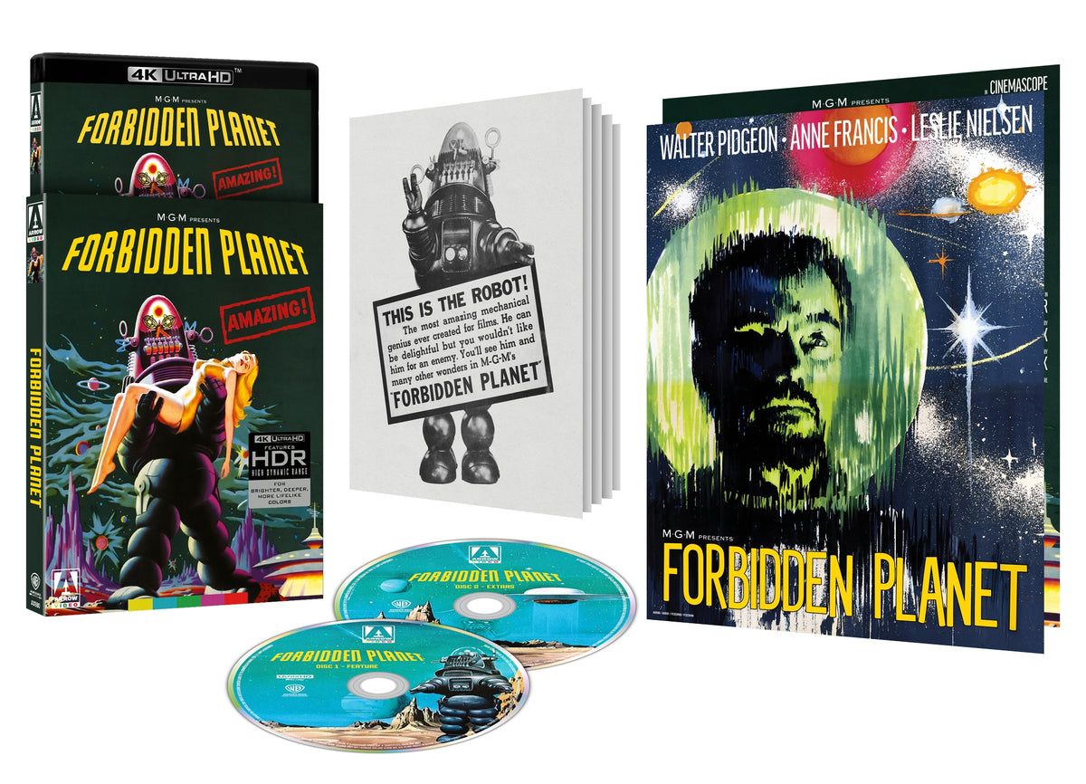 Forbidden Planet 4K UHD limited edition contents with poster, booklet and discs