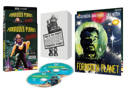 Forbidden Planet 4K UHD limited edition contents with poster, booklet and discs