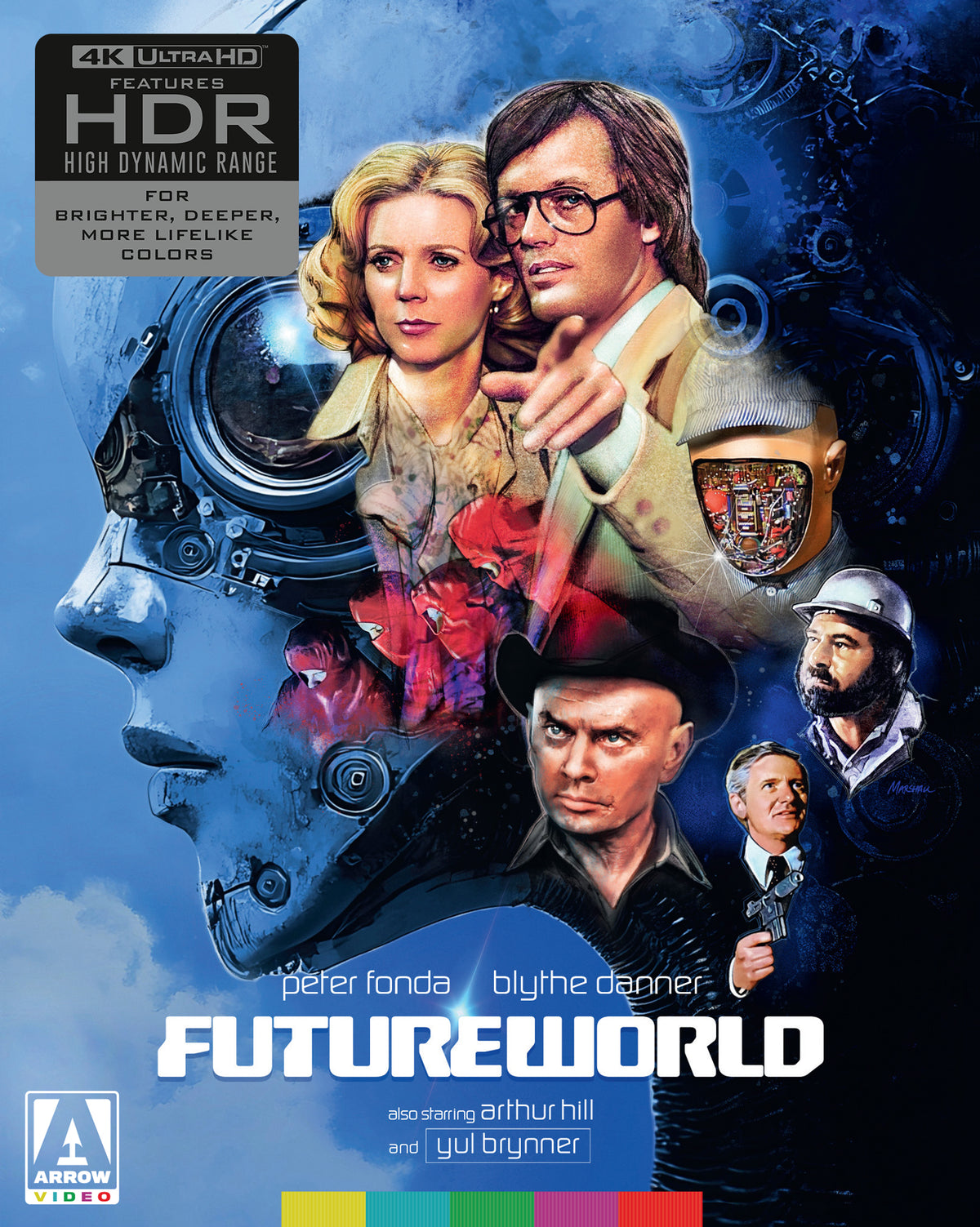 Futureworld 1976 4K UHD limited edition cover art, Arrow Video