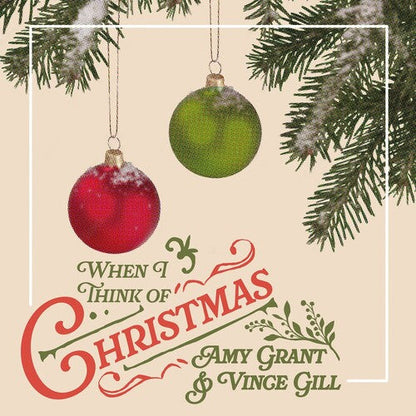 Amy Grant & Vince Gill — When I Think of Christmas [CD] — cover and product artwork