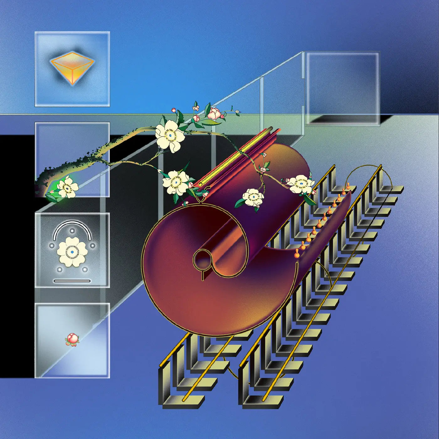 @ (At) - Mind Palace Music (Blue And White Marble Vinyl)