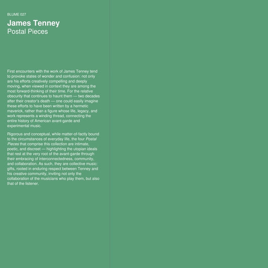 James Tenney - Postal Pieces [Vinyl]