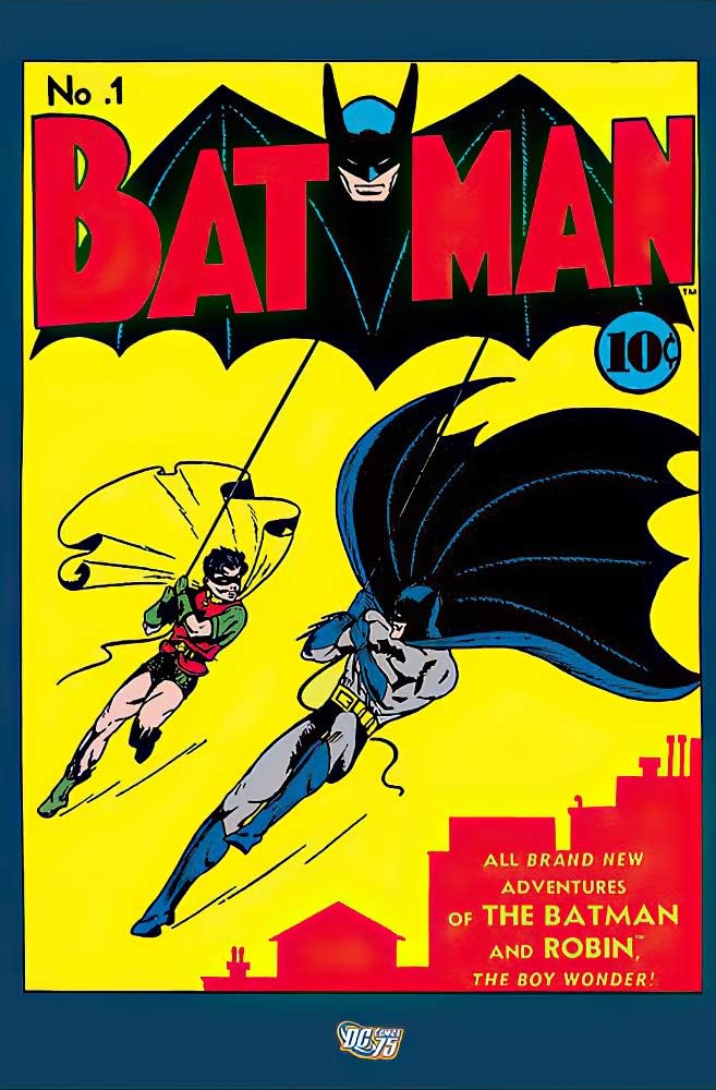 Batman and Robin DC comic poster, 24 x 36 inches